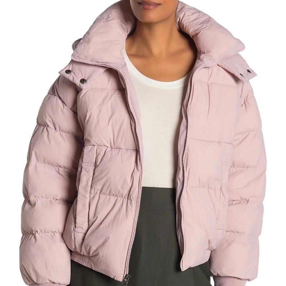 Lucky Brand like new mauve pink puffer jacket
